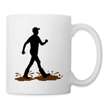 Male Mud Walker – Mud Explorer - Coffee/Tea Mug - white - Right