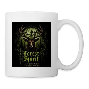 Cerf esprit de la forêt - Tasse - blanc - Droite