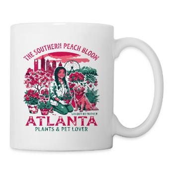 Les plantes et les animaux de compagnie de la ville d’Atlanta, Géorgie, - Tasse - blanc - Droite