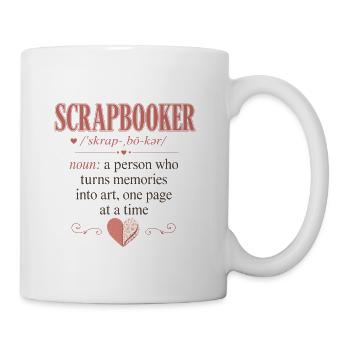 Scrapbooker Memory Art Definition - Coffee/Tea Mug - white - Right