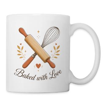 Baked with Love Kitchen Whimsy - Coffee/Tea Mug - white - Right