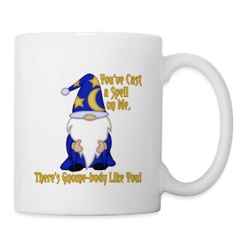Gnome-O-Ween White Bearded Wizard Pun - Coffee/Tea Mug - white - Right