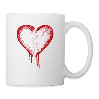 Broken heart - Coffee/Tea Mug - white - Right