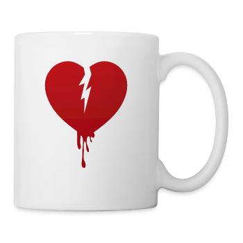 Broken heart - Coffee/Tea Mug - white - Right