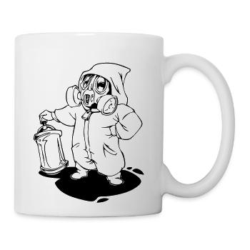 graffiti character - Coffee/Tea Mug - white - Right