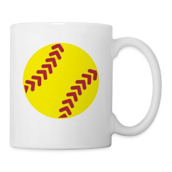 Softball - Coffee/Tea Mug - white - Right