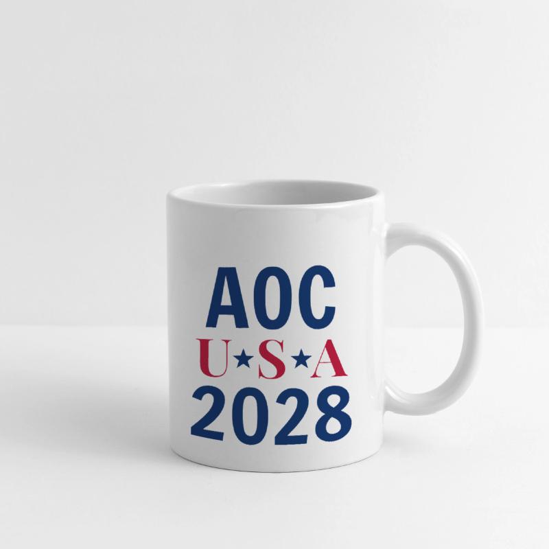 Alexandria Ocasio Cortez AOC for President 2028 Mug