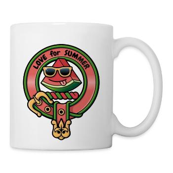 Watermelon Crest - Coffee/Tea Mug - white - Right