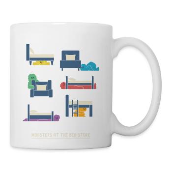 Monsters At The Bed Store - Coffee/Tea Mug - white - Right