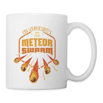 On Wednesdays We Cast Meteor Swarm - Coffee/Tea Mug - white - Right