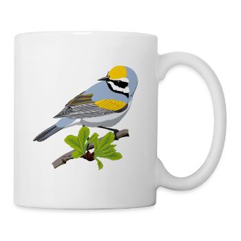 Golden Winged Warbler - Coffee/Tea Mug - white - Right