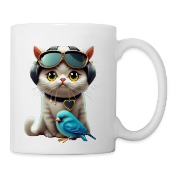 smart cat - Coffee/Tea Mug - white - Right
