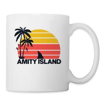 Jaws movie Amity Island welcomes you - Coffee/Tea Mug - white - Right