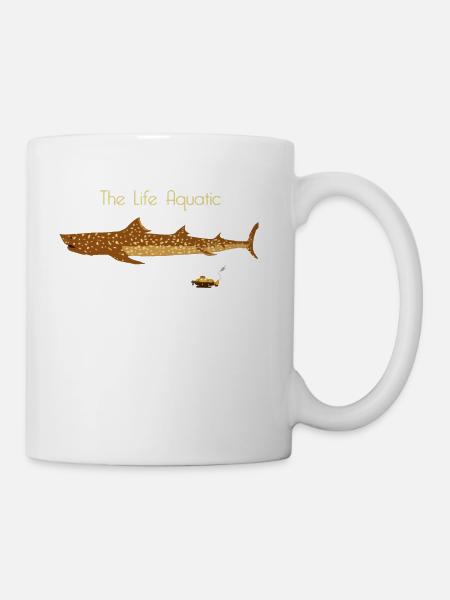 The Life Aquatic Jaguar Shark - Coffee/Tea Mug - white