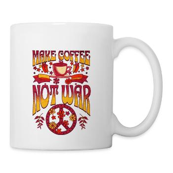 Make Coffee Not War - Coffee/Tea Mug - white - Right