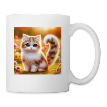 Cutest Cat Drawing - Coffee/Tea Mug - white - Right