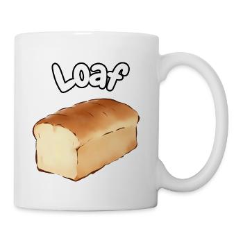 Whimsical Loaf Illustration T-Shirt - Coffee/Tea Mug - white - Right