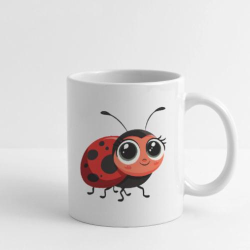 Cute Cartoon Ladybug Full of Joy - Coffee/Tea Mug