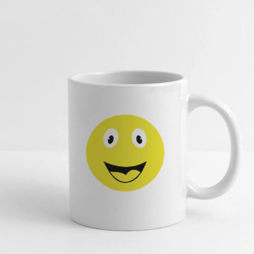 Yellow Happy Face Print - Coffee/Tea Mug