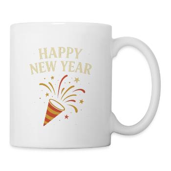 Happy New Year Fireworks Celebration  - Coffee/Tea Mug - white - Right