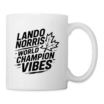 World Champion Vibes Racing T-Shirt | Motorsport S - Coffee/Tea Mug - white - Right