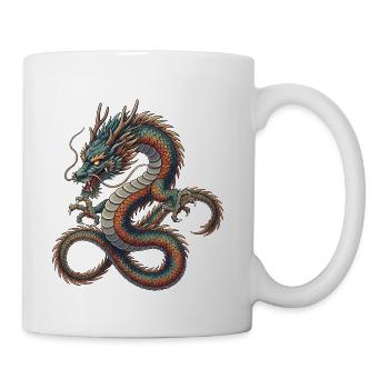 Dragon The Ancient Guardian  - Coffee/Tea Mug - white - Right
