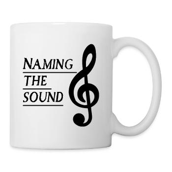 Bold Treble Clef Line Art - Coffee/Tea Mug - white - Right