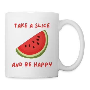 watermelon slice - Coffee/Tea Mug - white - Right