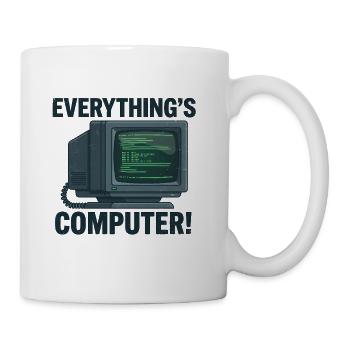 Everything's Computer Retro - Coffee/Tea Mug - white - Right