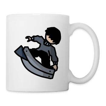 Shadow Blade Silhouette - Coffee/Tea Mug - white - Right