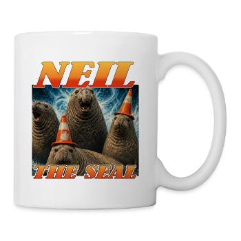 Neil the Seal Cone Crew - Coffee/Tea Mug - white - Right