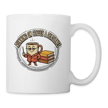 Running on Coffee & Deadlines - Coffee/Tea Mug - white - Right