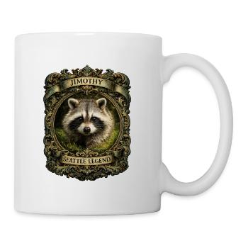 Jimothy Seattle Legend Raccoon - Coffee/Tea Mug - white - Right