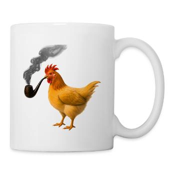 Smoking Chicken - Coffee/Tea Mug - white - Right