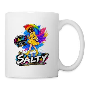 Salty Rainbow Attitude Artwork - Coffee/Tea Mug - white - Right
