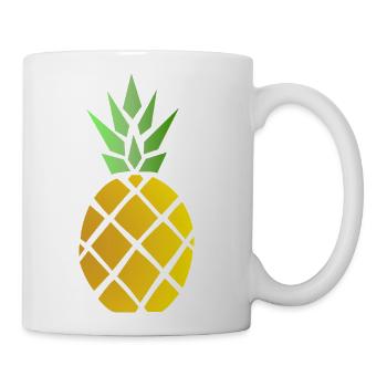 Pineapples music - Coffee/Tea Mug - white - Right