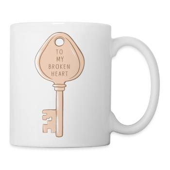 Key To My Broken Heart - Coffee/Tea Mug - white - Right