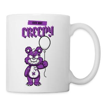 Cute But Creepy | Hilarious - Coffee/Tea Mug - white - Right