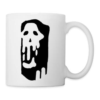 Melting Skull Glyph - Coffee/Tea Mug - white - Right