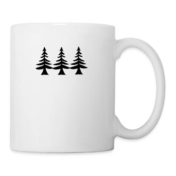 Pine Trees T Shirt - Coffee/Tea Mug - white - Right