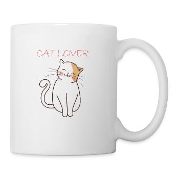 CAT LOVER - Coffee/Tea Mug - white - Right