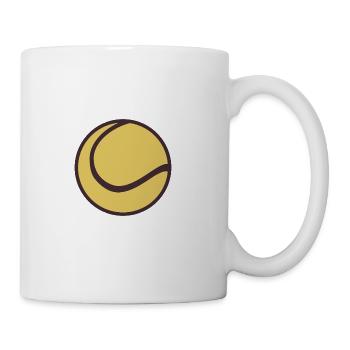 tennis ball - Coffee/Tea Mug - white - Right