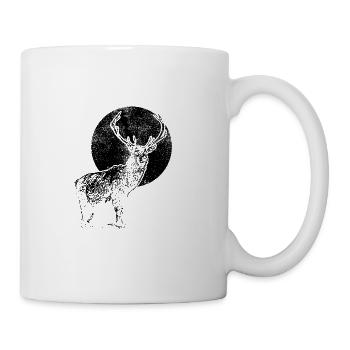 cerf - Tasse - blanc - Droite