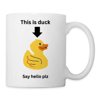 This is duck - Coffee/Tea Mug - white - Right