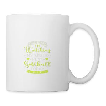 This Is My I'm Watching My Sister Play Softball - Coffee/Tea Mug - white - Right