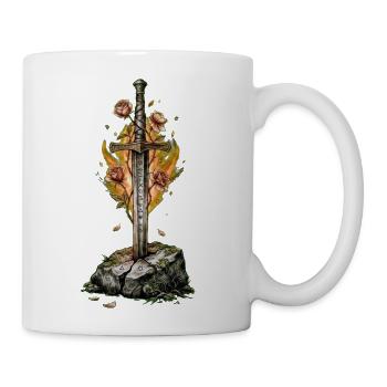 Flamebound Blade and Roses - Coffee/Tea Mug - white - Right