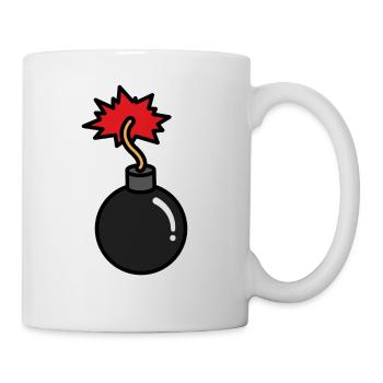 Bomb, Pop Art, Retro Bomb - Coffee/Tea Mug - white - Right