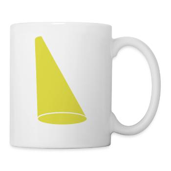 design spotlight light cone - Coffee/Tea Mug - white - Right