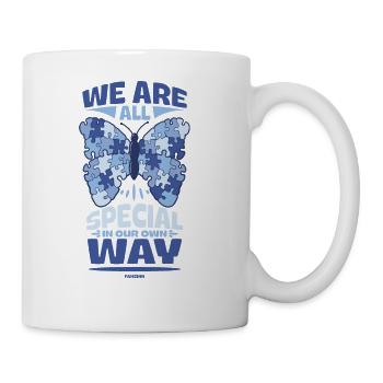 Autism - we are all special - Coffee/Tea Mug - white - Right