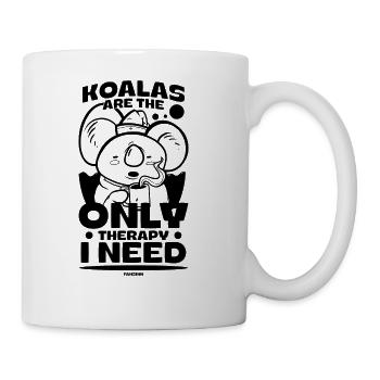 Coala lover nature conservation therapy bear gift - Coffee/Tea Mug - white - Right